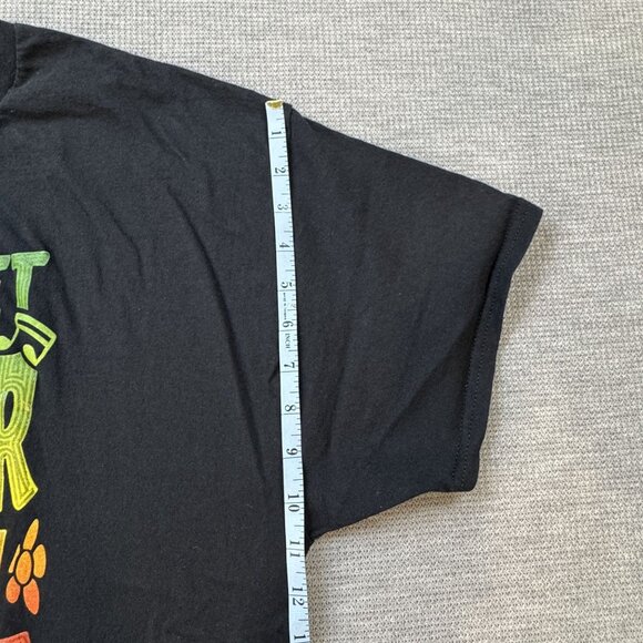 Lets Get Together & Feel Alright Graphic T-Shirt Black Reggae Lyric DOM Size XL - Picture 7 of 8